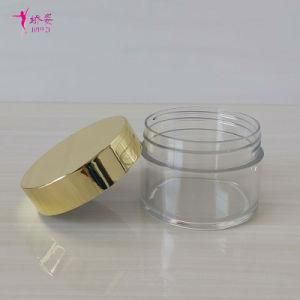 50g Round Straight Shape Pet Cream Jar with Silver or Gold Lid for Skin Care Packaging