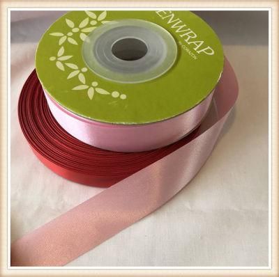 Custom Printed Logo Gift Polyester Satin Ribbon