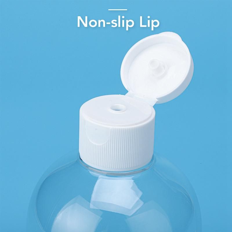 28/410 28/400 28mm Plastic Cosmetic Pet Bottle Transparent Flip Top Caps (BP005-28)