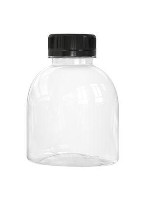 250ml 500ml Empty Clear Beverage Wine Milky Tea Glass Drinking Bottle with Screw Cap