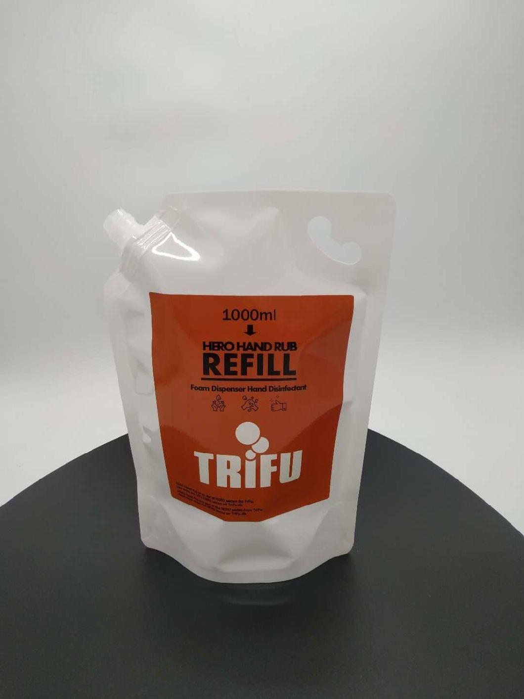 Plain Milky White Spout Pouch 1000ml 1L Doypack Pouch