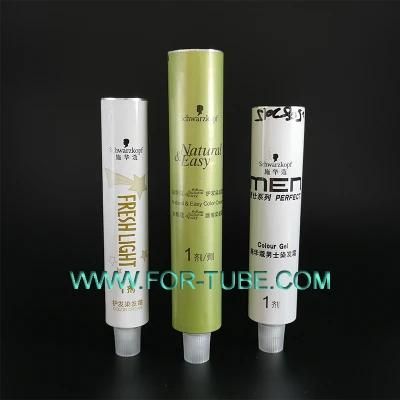 Collapsible Aluminum Soft Tubes Cosmetic Packaging with Inner Lacquer Max 6 Colors Printing