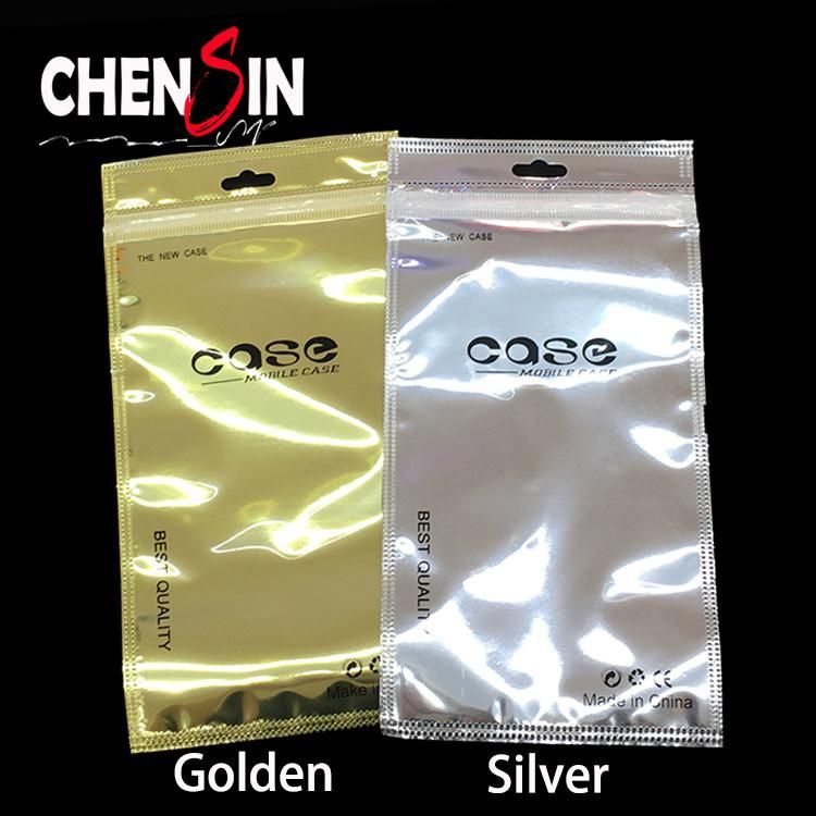 Golden Packaging Bag Aluminum Foil Plastic Bag with Zipper Bags