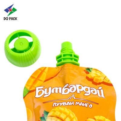 Dq Pack Manufacture Custom Printed Spout Pouch Retort Pouch Wholesales Stand up Pouch with Spout for Baby Food Mango Carot Puree Packaging