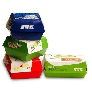 Paper Hamburger Box, Burger Box, Takeaway Fast Food Grade Package