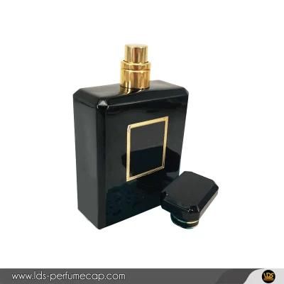 Hot Sell 50ml Black Square Perfume Glass Bottle