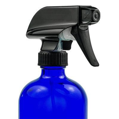 16oz Cobalt Blue Glass Spray Bottle Essential Oil Aromatherapy Bottle with Black Trigger Sprayer