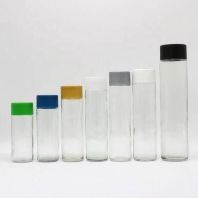 350ml 375ml 400ml 500ml Mineral Water Juice Beverage Drinking Clear Glass Bottle Drinks Bottle with Plastic Screw Lids