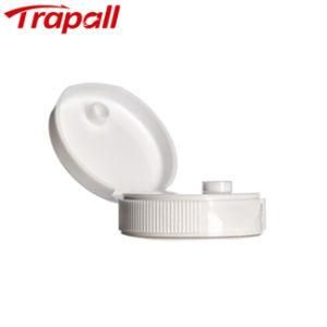 Plastic Ribbed Flip Top Cap for Cosmetic Lotion Hand Sanitizer Bottle