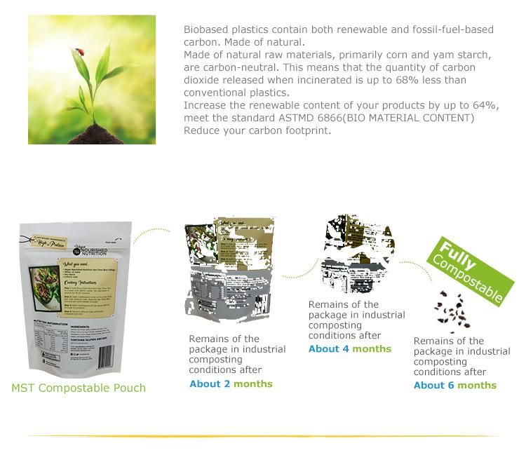 Wholesale Reclosable Biodegradable Clear Cellophane Food Safe Bags
