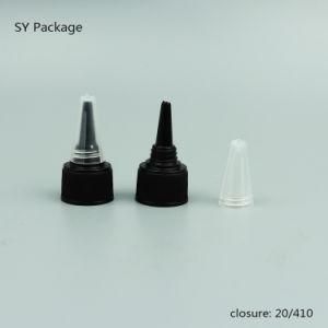 20/410 Black Color with Transparent Plastic Twist Top Cap