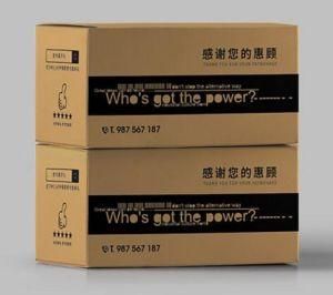 High Quality Custom Board Black Printing Express Carton Box / Online Shopping Carton Box