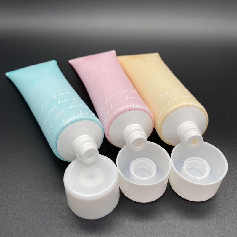Cosmetic Packaging Tube with Label for Facial Cream Cleanser