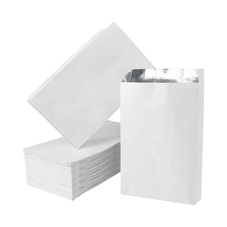 Aluminium Foil Lined Customized Hot Food Packaging Aluminium Foil Paper Takeaway Bags