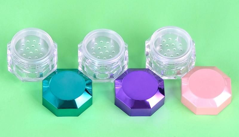 Customization Diamond Shape Loose Powder Eyeshadow Case Cream Eyeshadow Container