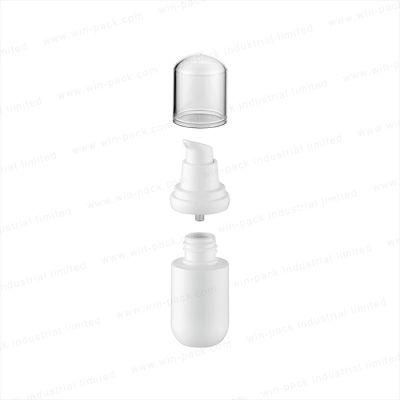 Winpack Custom Made Shiny Silver Airless Cosmetic Bottle with Lotion Pump 15ml