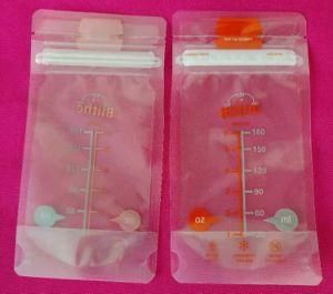Special Shaped Breast Milk Storage Bag with Double Zipper