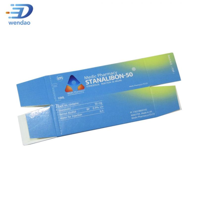 Free Sample Printing Paper 10 Ml Vial Medicine Bottle Pill Packaging Box