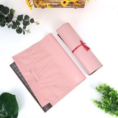 Lazada Printed Self Adhesive Sealing Plastic Biodegradable Mail Express Poly Courier Pouch Bags with Clear Pocket