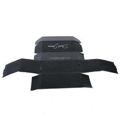 Luxury Black Gift Box Custom Folding Paper Package Box for Shipping