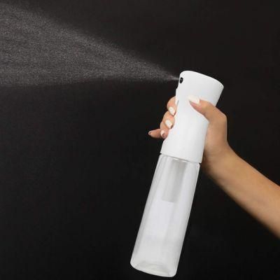 Sale 300ml Clear Black Trigger Refillable Hair Skin Care Continuous Pet Plastic Water Fine Mist Spray Bottle