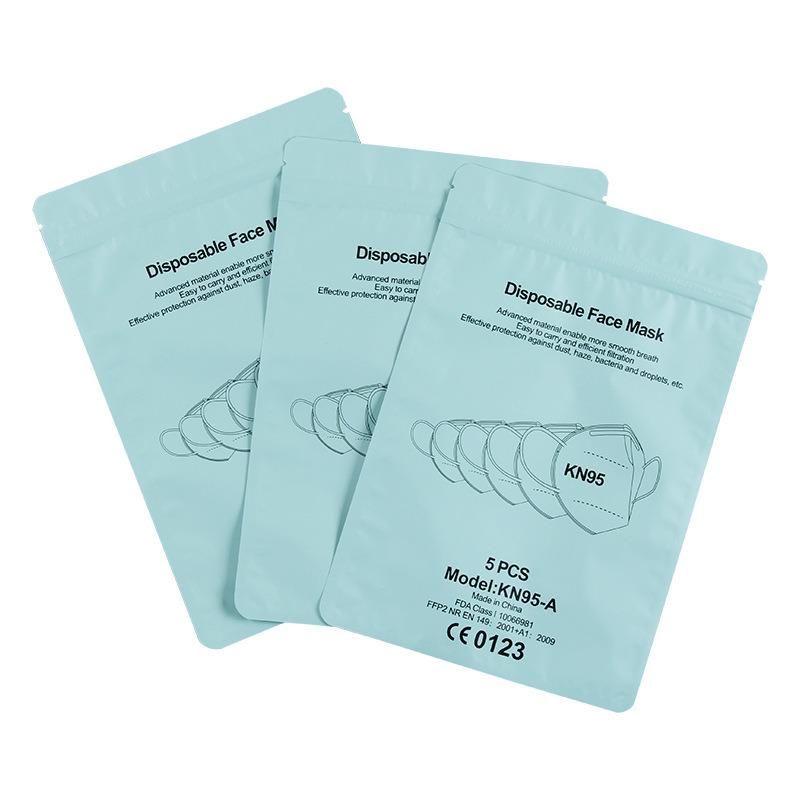 Custom Printed Surgical N95 KN95 Face Mask Packaging Bag