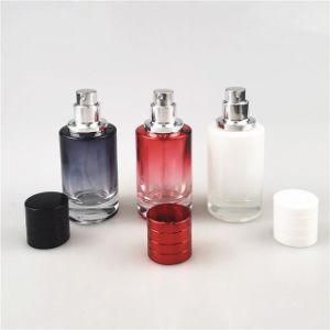 2021 Custom New Style Colored 50ml Cylinder Shape Perfume Bottle with Spray Cap
