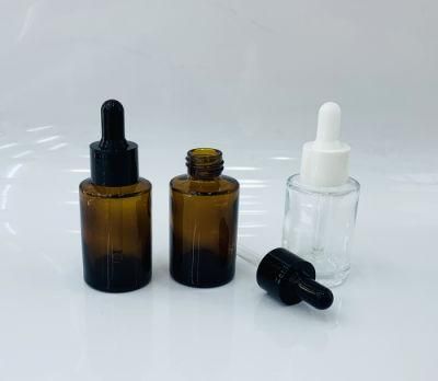 30ml Clear or Amber Essential Oil Glass Bottle with Eco-Friendly Dropper