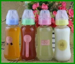 280ml Standard Neck Glass Feeding Bottle with Nipple