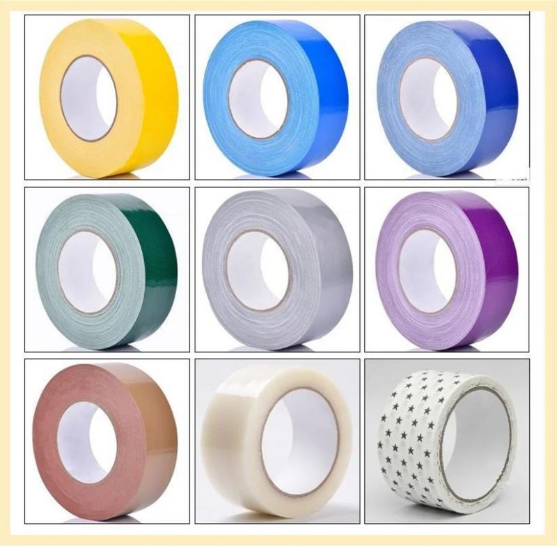 Hot Melt Single Sided All Weather Colorful Cloth Duct Tape