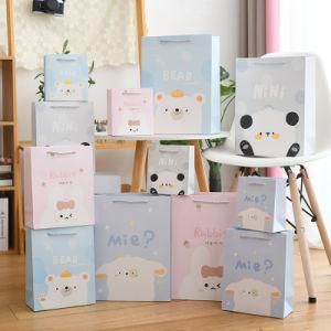 New Gift Bag Cartoon Spot Cute Animal Tote Bag Paper Bag Children&prime;s Day Birthday Gift Wrapping Paper Bag