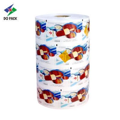Custom Flexible Printed Automatic Ice Cream Roll Film Packaging Plastic in Roll Stock for Food Packaging Ice Bar Ice Lolly Film