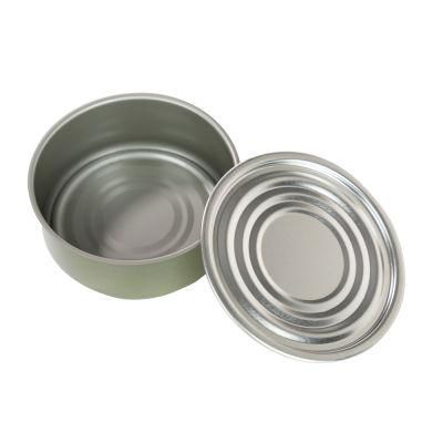 Potable Pet Food Can Round Shape Small Food Tin for Pet Logo Customizable Cmyk Printing