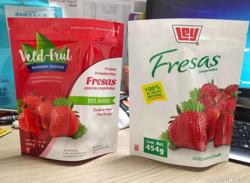 Digital Printing 2lb/908g Strawberry Packing Bag Fruit Packaging Plastic Bag Mylar Bag