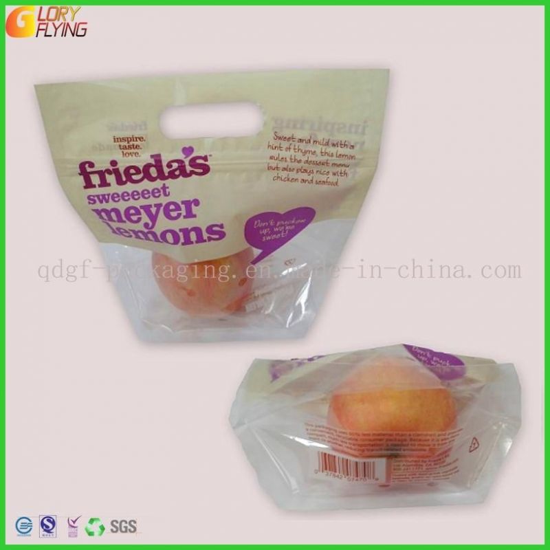 Fresh Vegetable and Fruit Food Packaging Bag with Flap and Perforation.