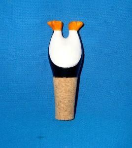 Resin Penguin with Bottle Stoppers