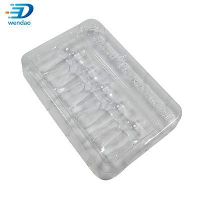 Custom White Color Blister Plastic 2ml 5ml 10ml Ampoule Vial Packaging Tray