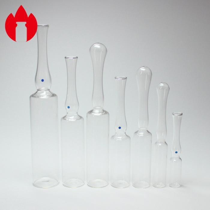1ml 2ml 5ml 10ml Clear Pharmacy Injection Glass Ampoule