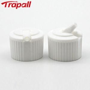 Plastic Ribbed Flip Top Closure Turret Cap for Cosmetic Lotion Hand Sanitizer