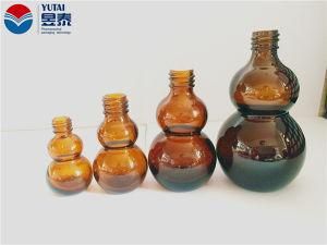 10ml/20ml/30ml/50ml Double Gourd Shaped Amber Glass Bottle