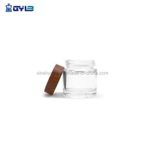 Wholesale Clear Glass Bottle with Wood/Bamboo Cap