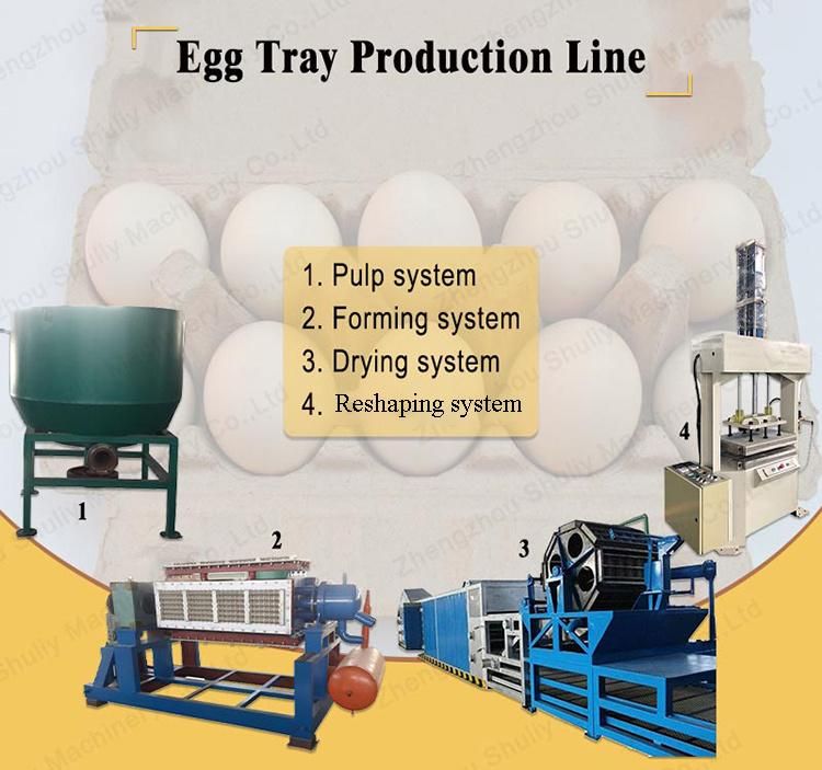 Automatic Small Scale Pulp Mold Carton Paper Egg Tray Making Machine for Sale