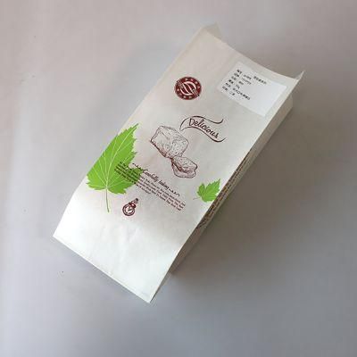 Eco-Friendly Food Grade Bread Bag Wax Kraft Paper Bag for Bread