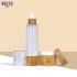 100ml Empty Bamboo Lotion Bottles Plastic Cosmetic Face Cosmetic Container Packaging