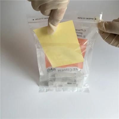 Hot Sales Custom Biohazard Specimen Zipper Bag, Custom Biohazard Zip Lock Bags