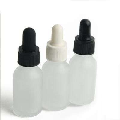 5ml 10ml 15ml 20ml 30ml 50ml 100ml Silk-Screen Printing White Frosted Essential Oil Bottle 30ml White Dropper Bottles Glass