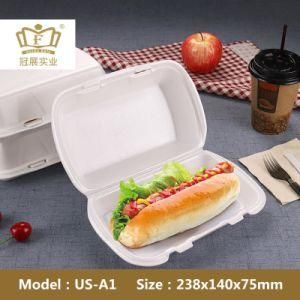 Us-A1 9*6 Inch Disposable Take-Away Hot Dog Foam Box for Restaurant Package