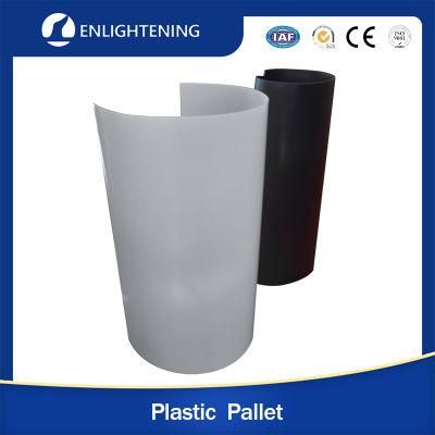 China Wholesale Heavy Weight High Tensile Strength Black HDPE Stackable Bacteria/ Moisture/ Insect Resistant Plastic Slip Sheet