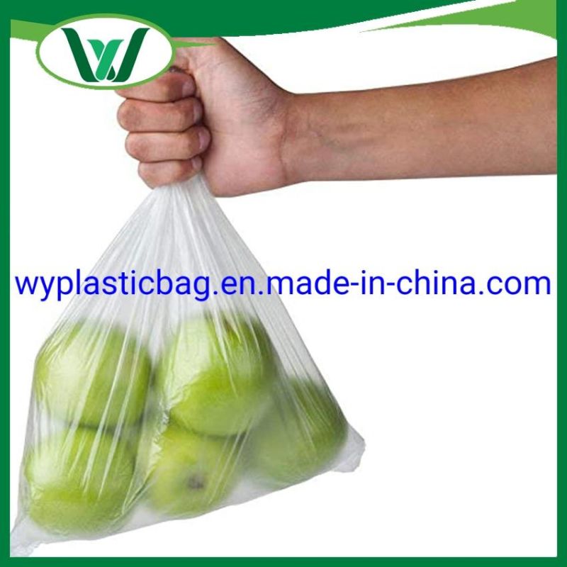Food Grade HDPE/LDPE Printed Bags, Wholsale Plastic T-Shirt Bags, Popular Eco-Friendly Plastic Packaging Bags