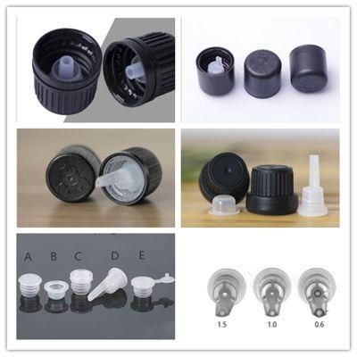 1/3 Oz 10ml Amber Glass Bottles W/ Euro Dropper Orifice Reducer Black Tamper Evident Cap for Essential Oil Aromatherapy